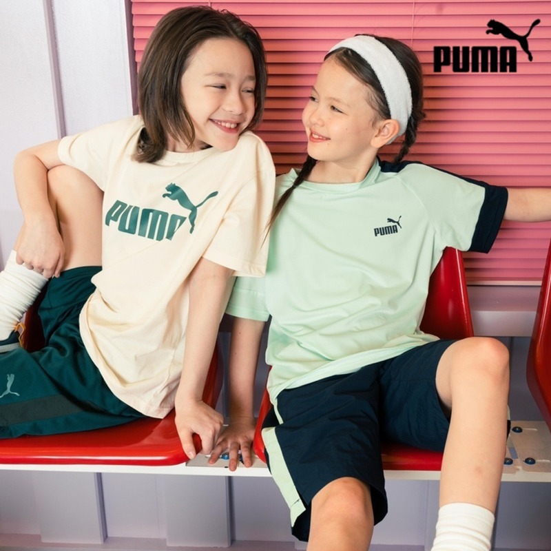 푸마 PUMA 체육관 하복 4pcs / 어린이 여름 운동복 / 2024 신상품 NEW