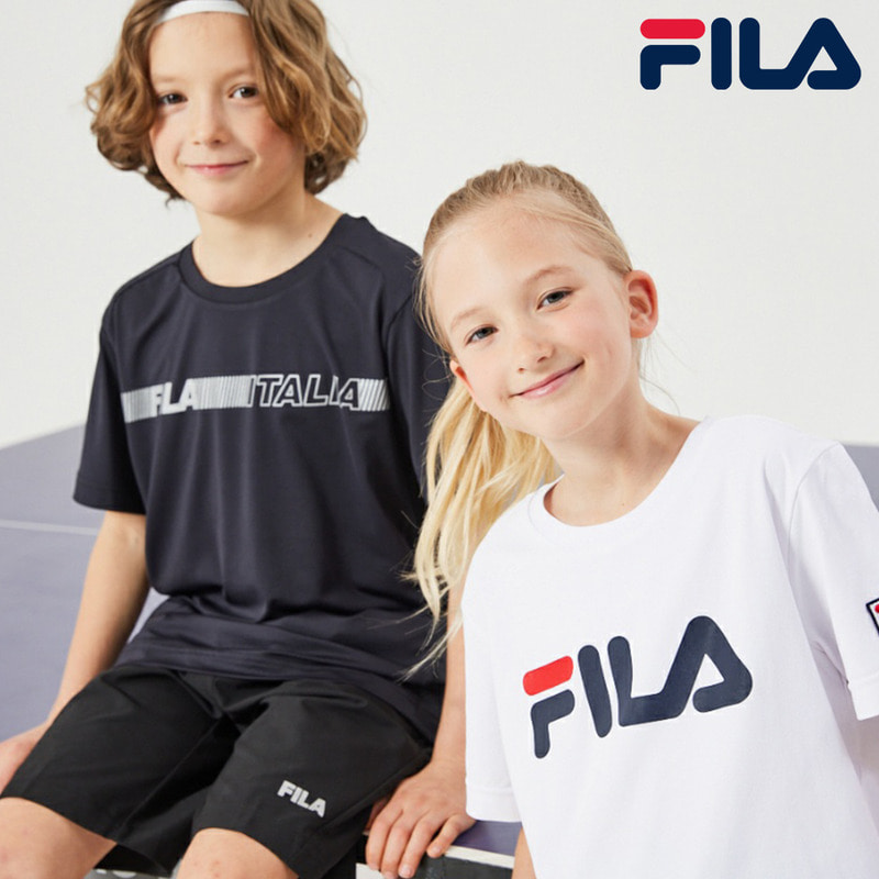 휠라 FILA 체육관 하복 / 상의 2개 + 하의 2개 세트 4pcs / 어린이 여름 운동복 / 2022 신상품 NEW